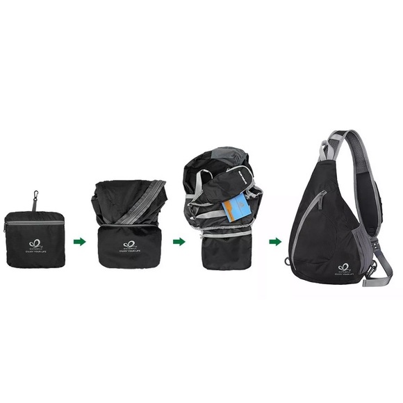 WATERFLY Sling Chest Backpacks Shoulder Triangle - Picture 4 of 7